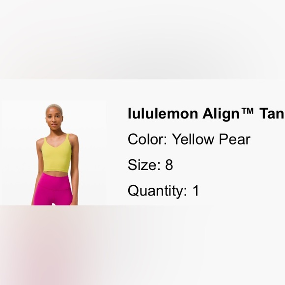 Lululemon Align Tank Top- size 8 - Picture 6 of 6